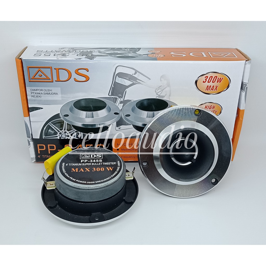 Sepasang Speaker Tweeter Dome 4 Inci 300 Watt untuk Audio Mobil