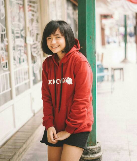 Jaket hoodie KICKCHICK delicious great free stiker dan gantungan kunci