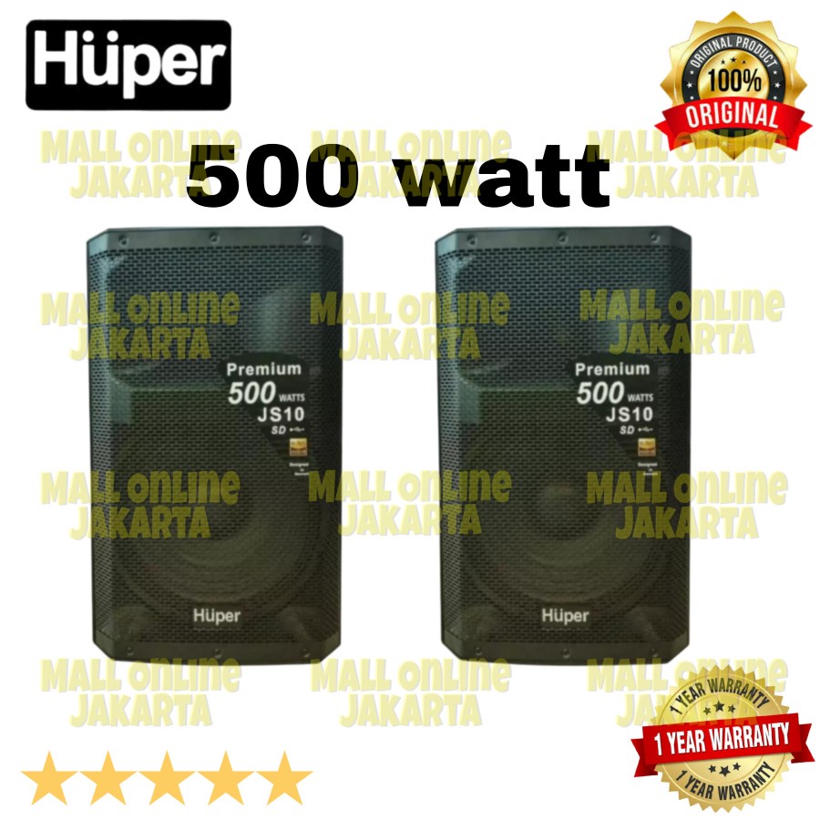 Speaker Huper Js10 aktiv 15 inch original 500 watt Hupper Js 10