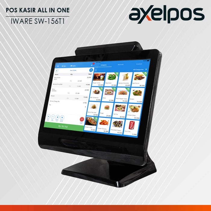 MESIN KASIR ALL IN ONE POS SYSTEM TOUCHSCREEN IWARE SW156T1