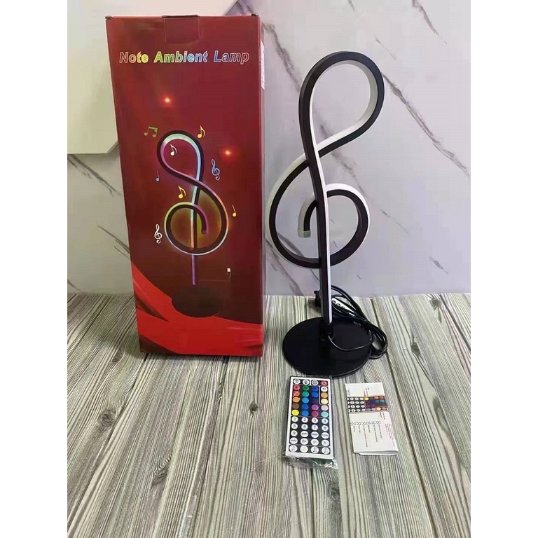 Musical Note Ambient Light - Lampu Hias RGB LED Desain Not Musik