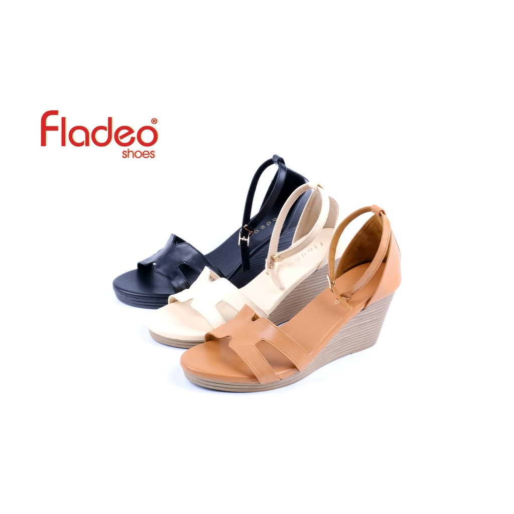  Fladeo  G20 LDH299 2RA Sepatu For Ladies Wedges Tali 