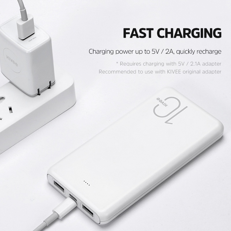 Kivee powerbank 20000mAh original Fast Charging 37W powerbank min iphone  Samsung Oppo10000mAh