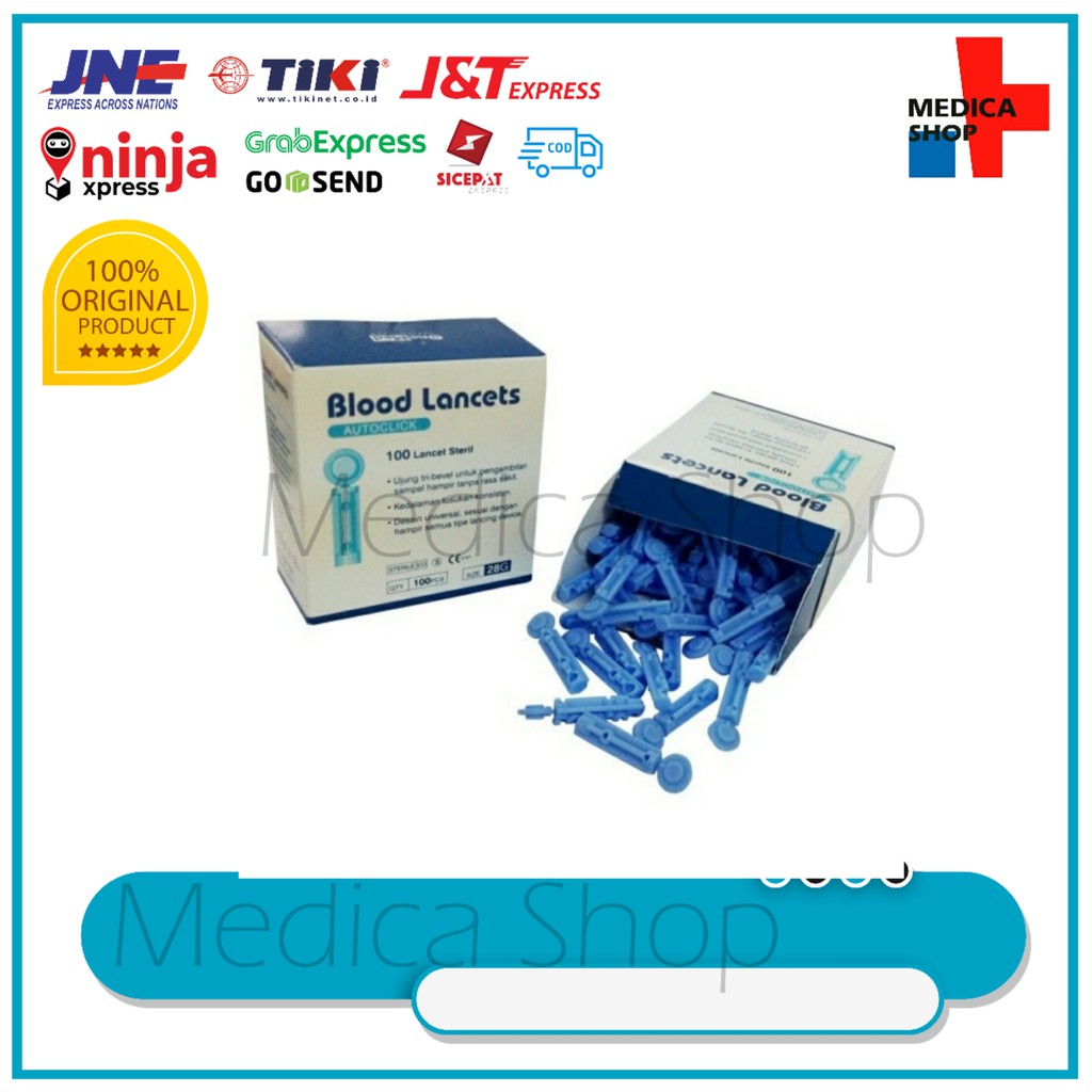 Blood Lancet 28G/ Lancet Onemed/ Jarum Lancet 28G