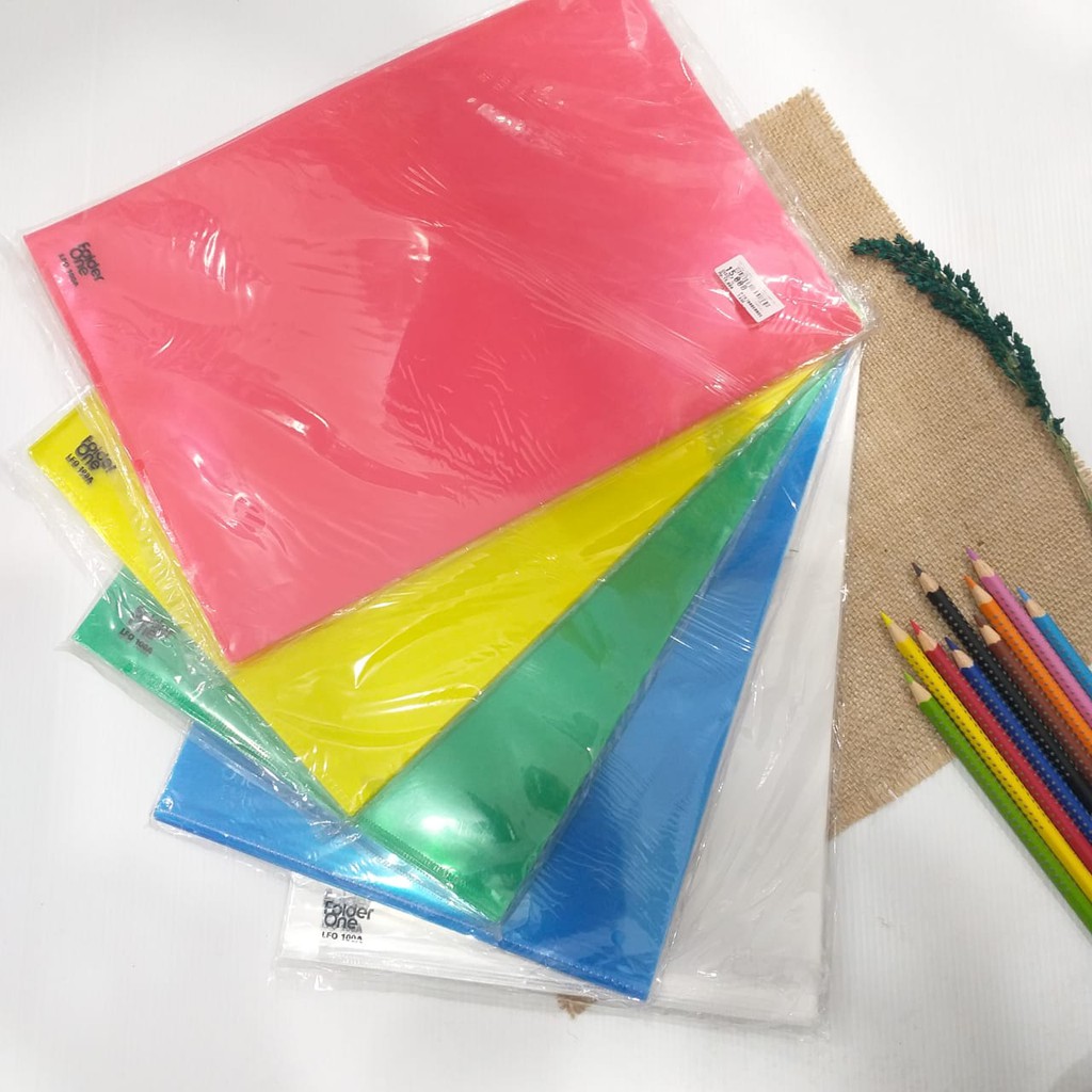 PROMO!!! MAP PLASTIK / MAP L CLEAR SLEEVES LFO-100A A4 FOLDER ONE ISI 12 PCS