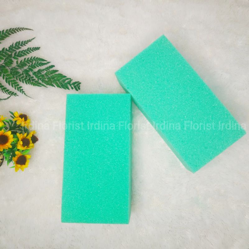 [GROSIR 4 PCS] Floral Foam 21,5x10,5x7 cm / busa bunga / gabus / busa kering  || untuk buket bunga / uang / snack