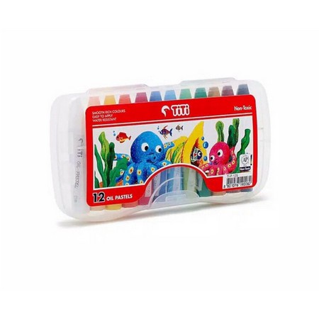 CRAYON TITI OIL PASTELS/ KRAYON MINYAK TITI- 55 / 48 / 36 / 24/ 12 WARNA/ COLORS-6