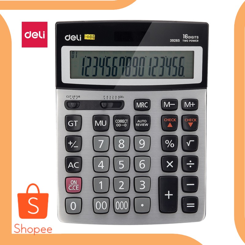 

Unik accessories Kalkulator Calculator Kuadriliun 16 Digit METAL 112Check D Limited