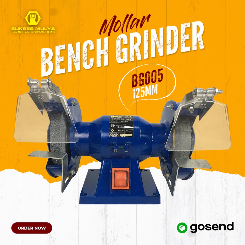 MOLLAR BG-125 Bench grinder Mollar 5" Mesin Gerinda Duduk 5 inch German technology