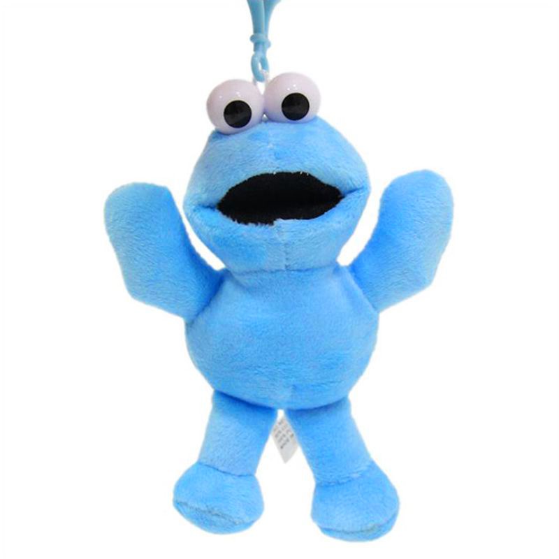 10pcs S Sesame Street Cookie Monster Boneka Ornamen Mewah QT173 Rantai