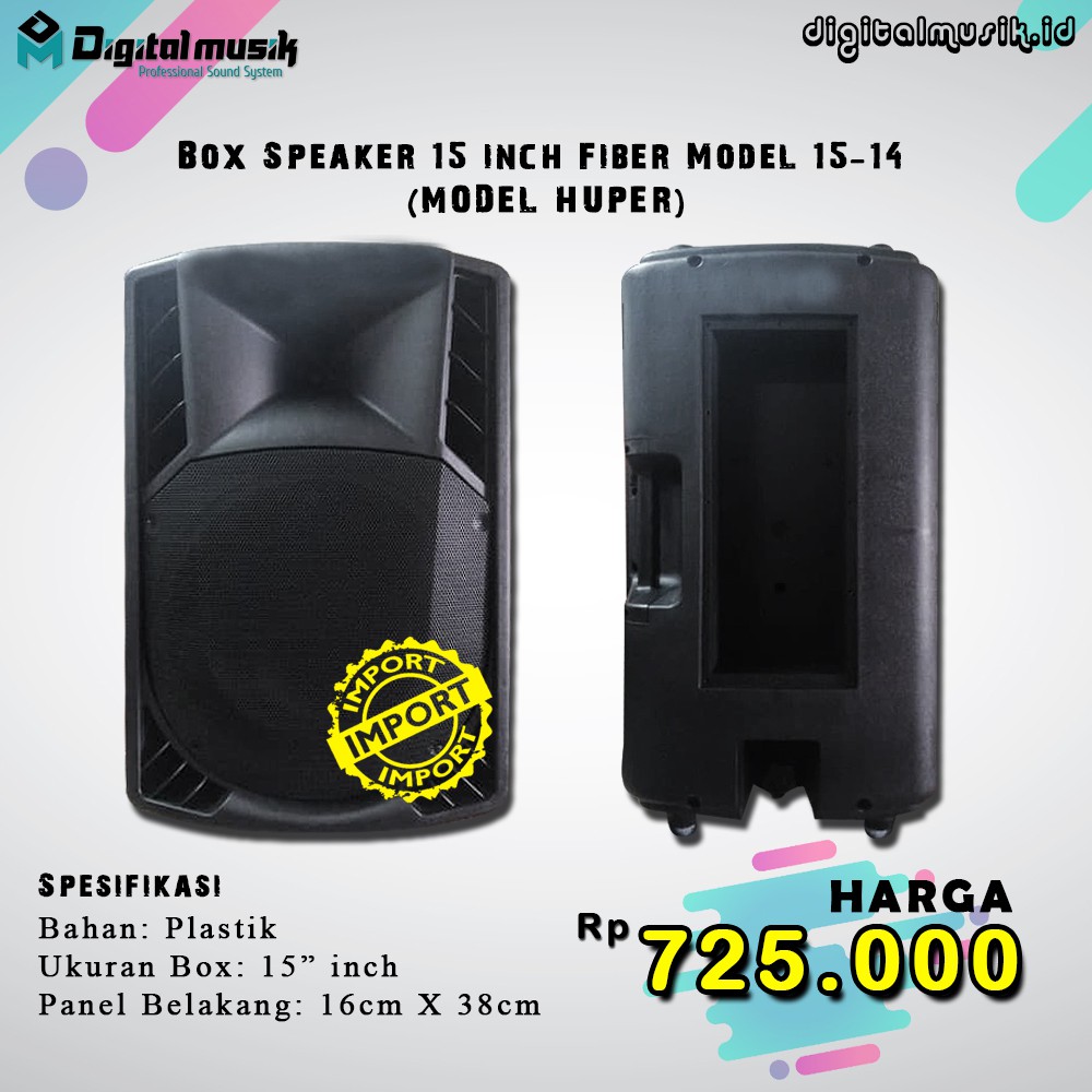 box speaker fiber 15 inch