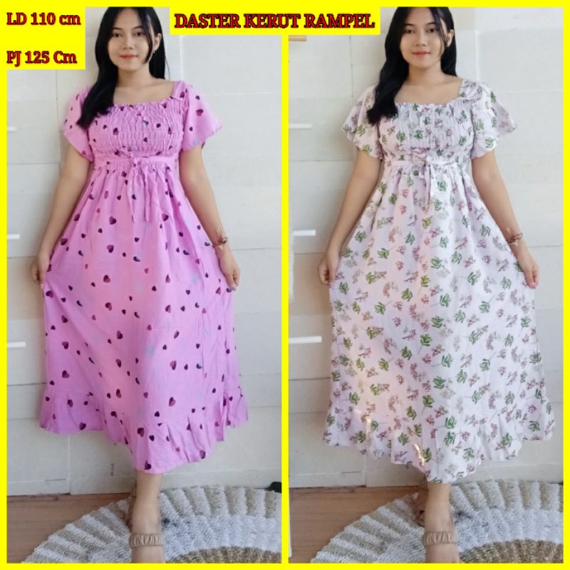 AFS - DRESS KERUT BALI DASTER KERUT RAMPEL DRESS BALI TALI PANJANG