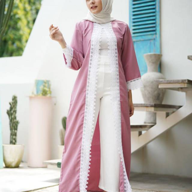 Outer Jalabiya Shafa gamis modern