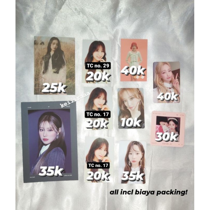 IZ*ONE izone photocard photofilm AR Wonyoung Hyewon Chaeyeon Minju Yuri Nako Hitomi Chaewon Yujin