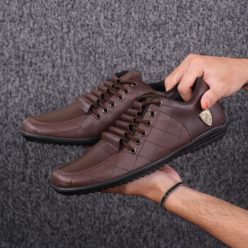 FERRARI ROSBERG BROWN | Sepatu Kasual Loafers Pria Original Gaya Trendy