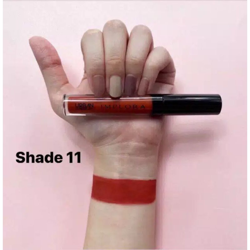 IMPLORA Urban Lip Cream Matte Original BPOM - Lipcream Surabaya-IMPL 11 Red Bean