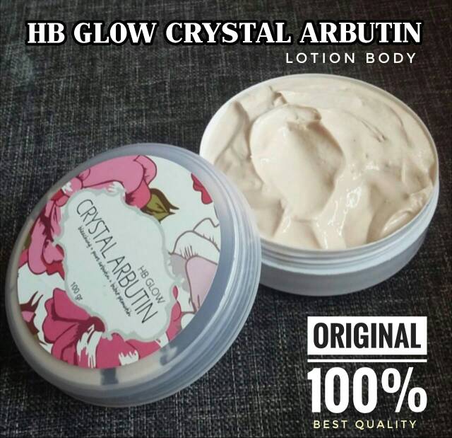 LOTION HB GLOW CRYSTAL ARBUTIN ORIGINAL 100% - AMPUH MEMUTIHKAN DALAM 7 HARI