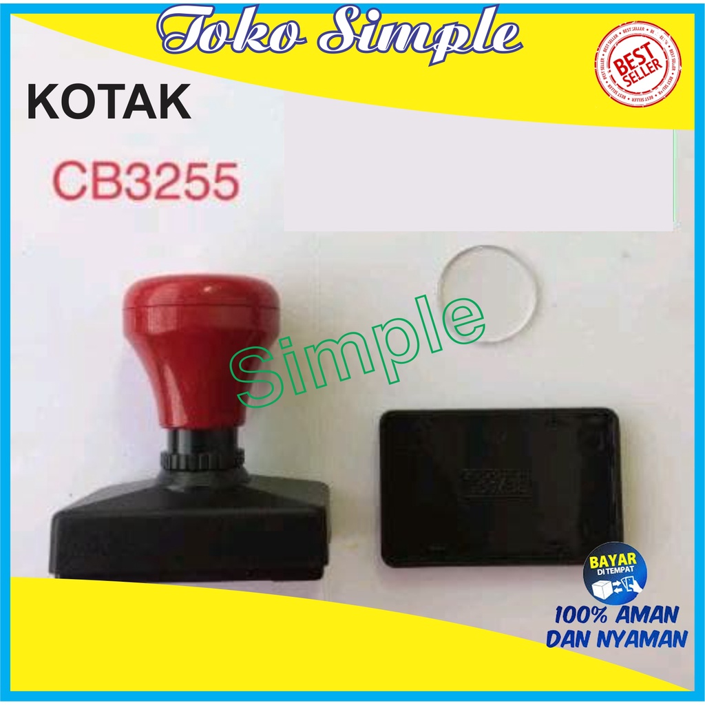 

GAGANG STEMPEL FLASH UKURAN 32X55 STEMPEL WARNA