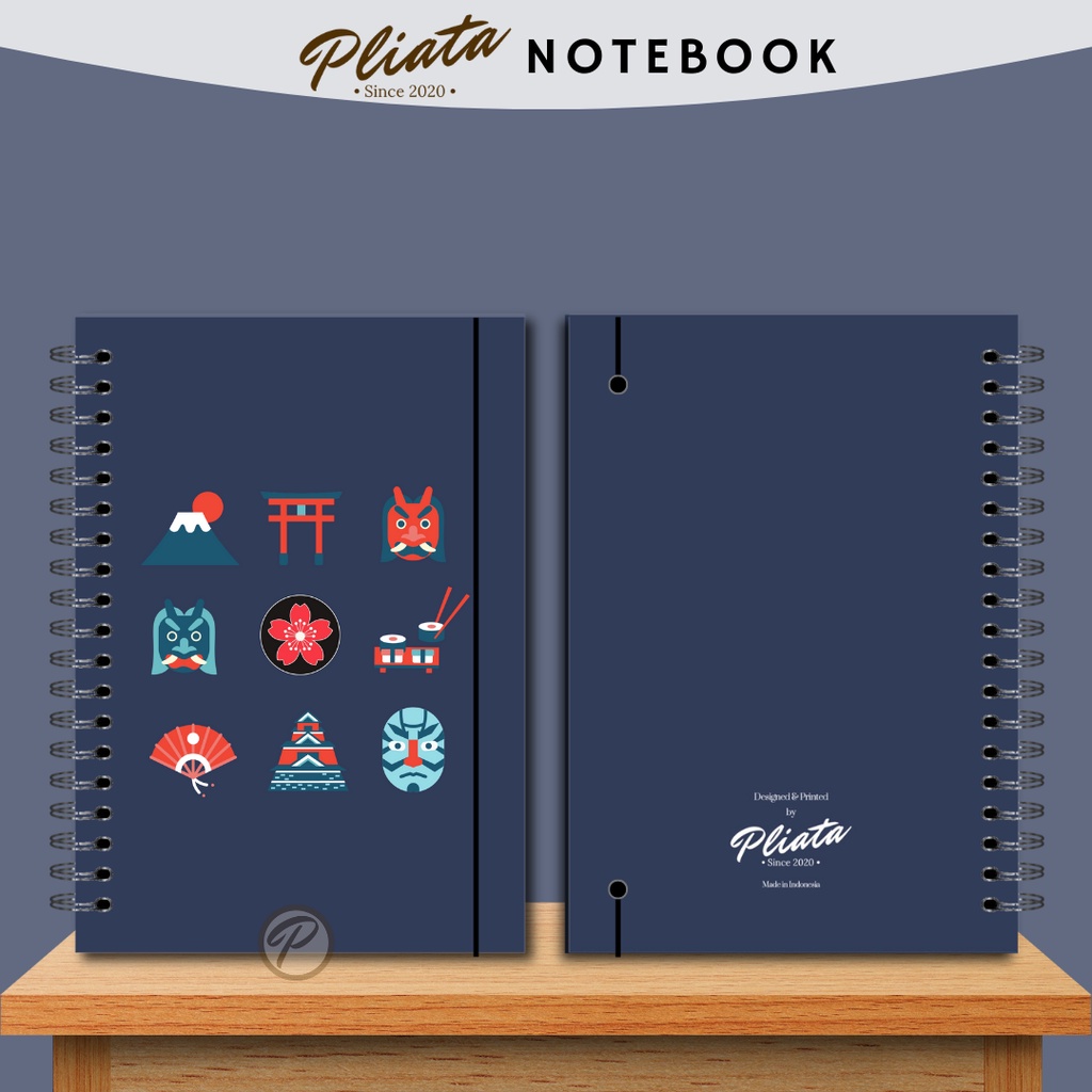 PLIATA NOTEBOOK SPIRAL - PN13 Japan - Softcover Doft Aesthetic Book Buku Tulis