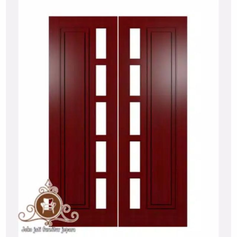 Pintu rumah minimalis kayu jati