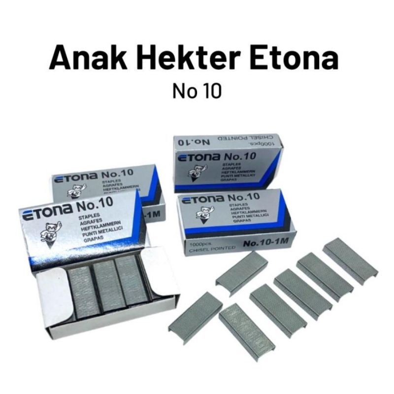 

No. 10 Staples / Anak Hekter Etona