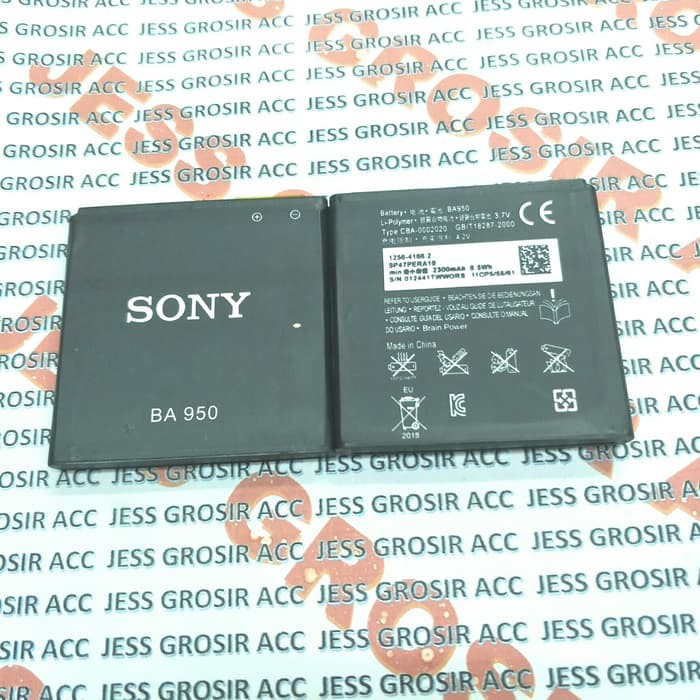 Baterai Battery Original SONY BA950 BA-950 Experia ZR C502 M36H Docomo