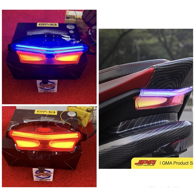 [Jpa] Stoplamp Lampu Stop Aerox Old Jpa 3in1 Biru Merah Dan Full merah