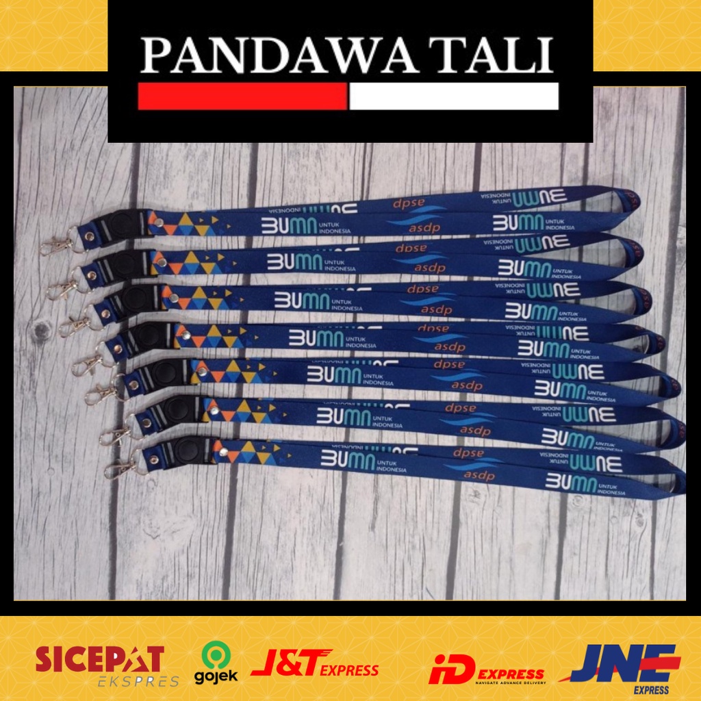 

Lanyard BUMN ASDP / Lanyard ASDP / Lanyard Custom Printing Pandawa Tali Surabaya ptr