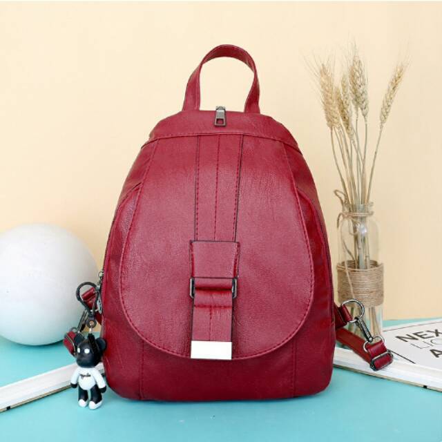 Tas ransel import wanita / tas cewek ( Merah )