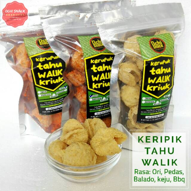 

KERIPIK / KERUPUK TAHU WALIK OCHI SNACK 65 gr – Renyah dan Gurih