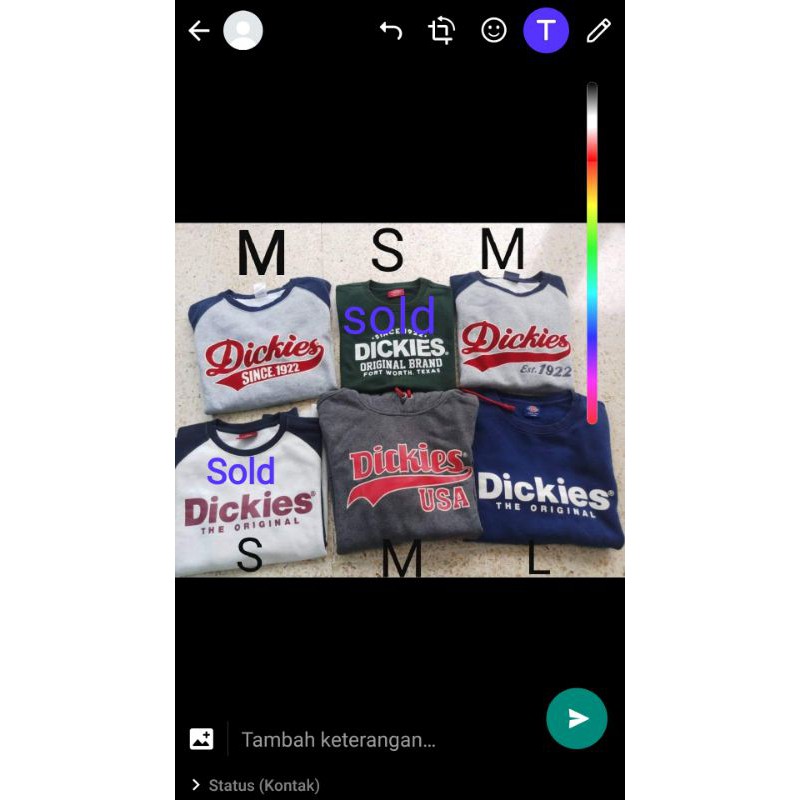paket usaha borongan Dickies pesanan orang