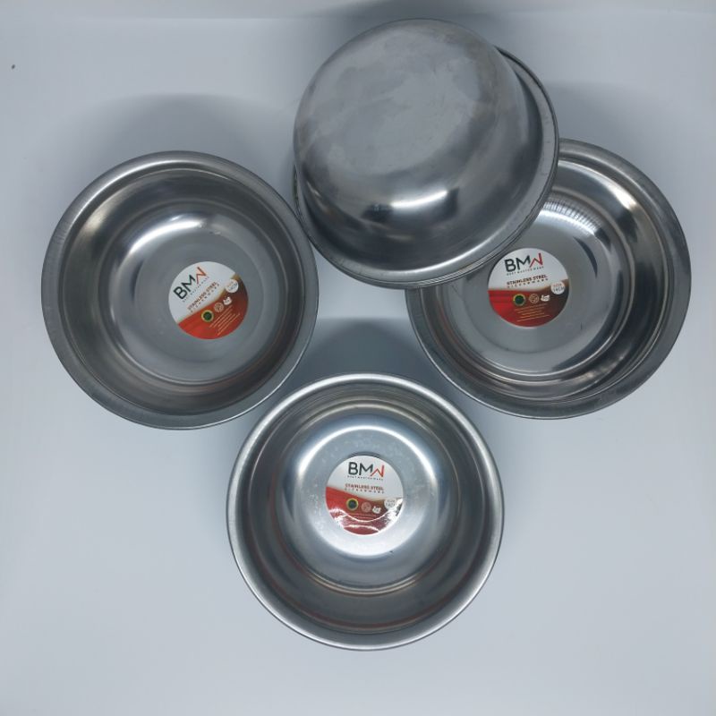 6 pcs Mangkok Stainless serbaguna ukuran 14 / Mangkuk Stainless