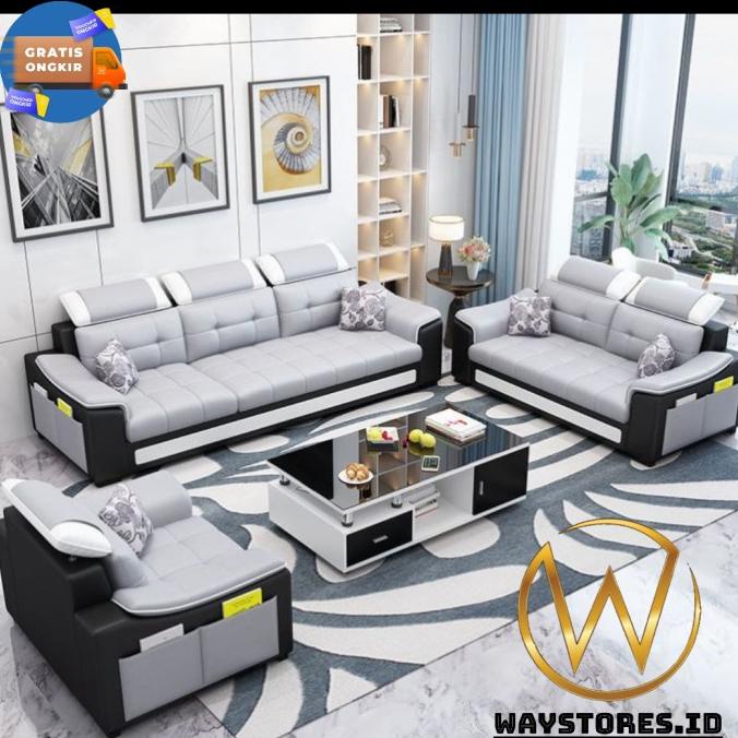 Sofa Ruang Tamu Mewah/Sofa Minimalis/Sofa 321 Modern - S Milkasari255