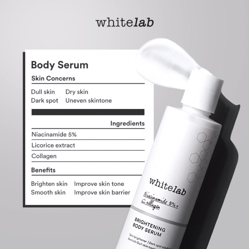 Whitelab brigthening body serum 200gr