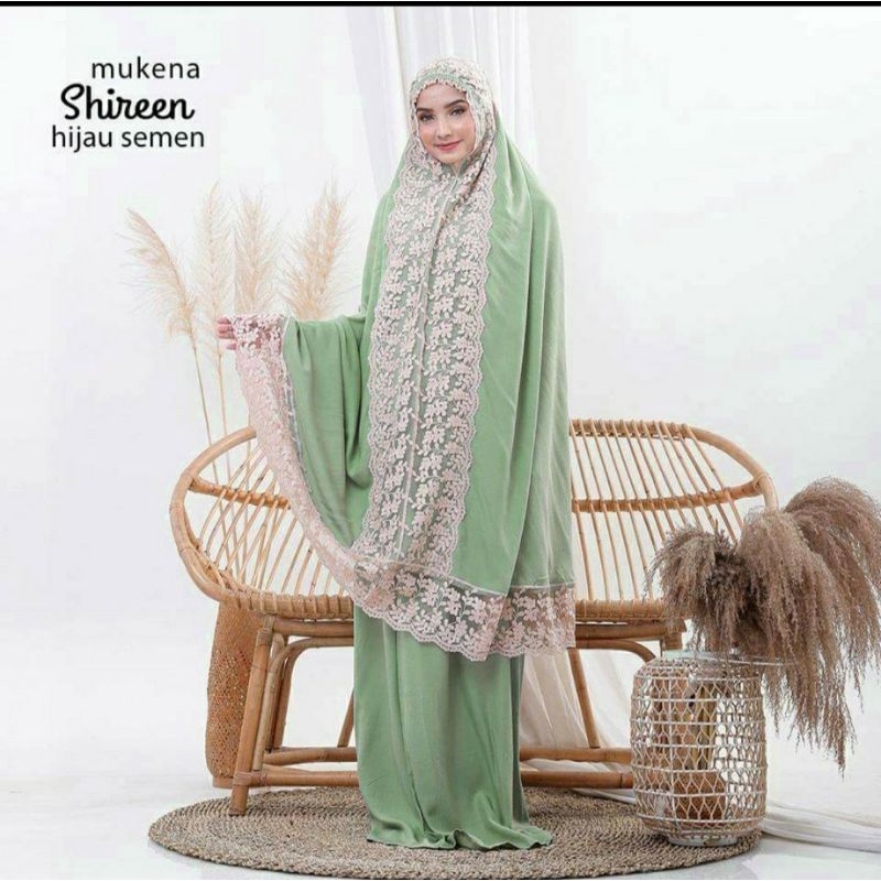 mukena shireen dewasa jumbo free tas