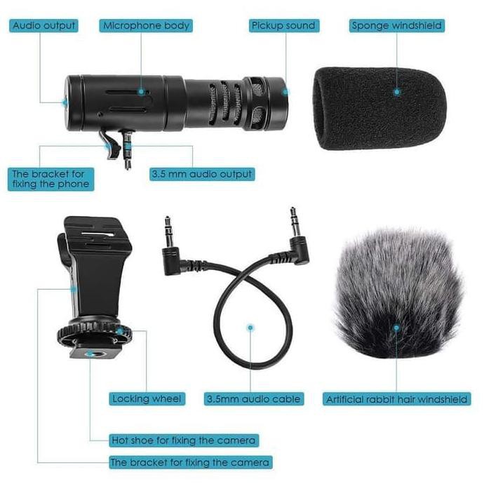 Trend-MAMEN MIC 06 Mini Shotgun Microphone for Camera &amp; Phone Original