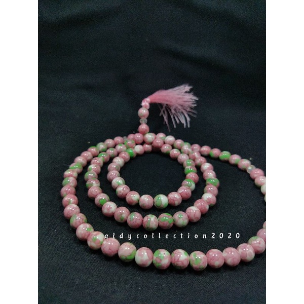 Tasbih Batu Ruby Tanzania Asli Natural Top Quality