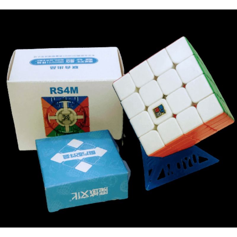 Rubik 4x4 Moyu RS4M 2020 Stickerless MAGNETIC ORIGINAL