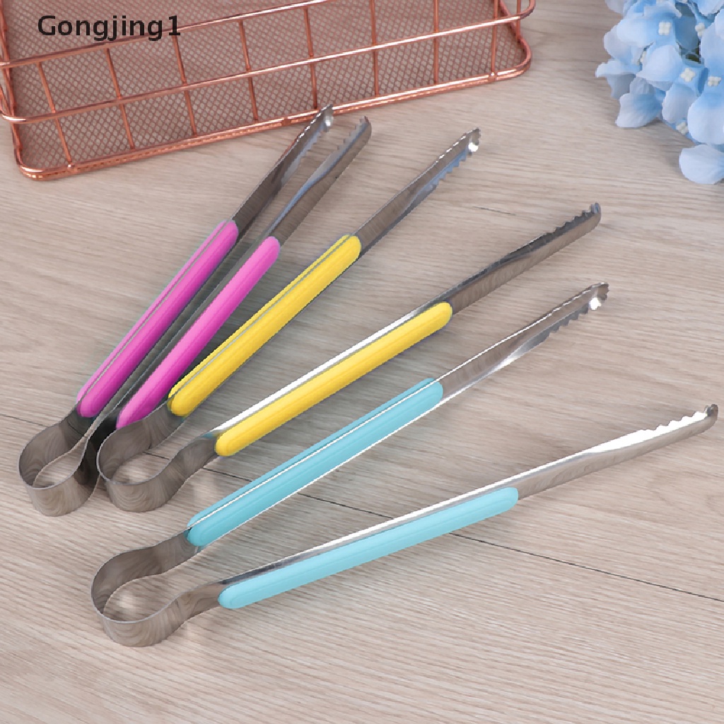 Gongjing1 Tongs Capitan Makanan Bahan Stainless Steel Untuk Daging / Salad / BBQ