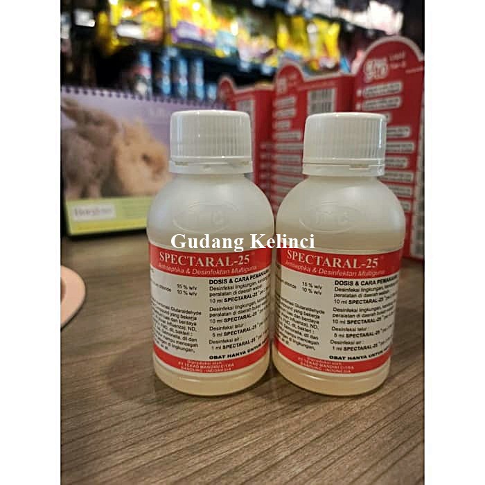 Disinfektan dan antiseptik multiguna SPECTARAL 25 isi 100 ml produksi TMC