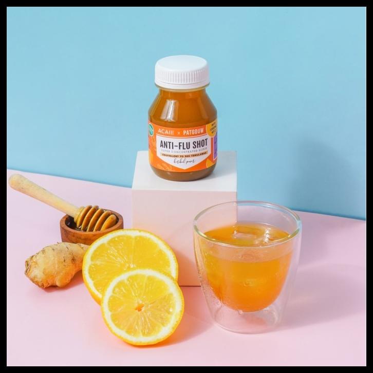 

DISKON TERBATAS !!! ACAII TEA X PATGOUW ANTI-FLU SHOT WITH VITAMIN C PACK OF 10 (10X125ML) TERLARIS