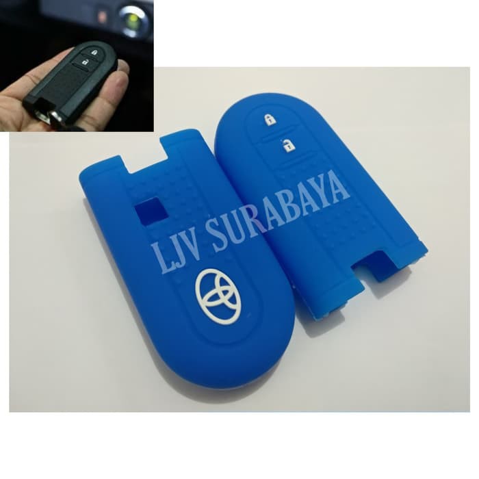 Kondom Silicon Kunci Remote Toyota All New Rush VELOZ Smartkey BIRU