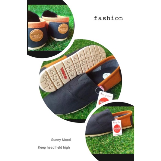 Sepatu pria wanita Wakai Hitam tan coklat