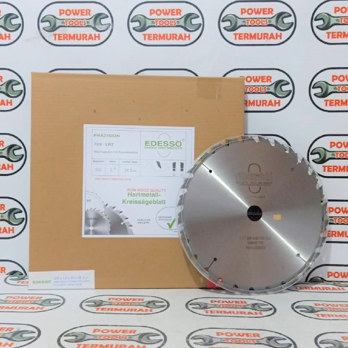 Circular Saw Blade Edesso 12"x28T Pisau Mata Gergaji Potong Kayu Bulat