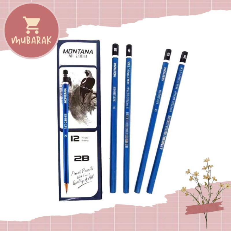 

[12 PCS] PENSIL MONTANA KOMPUTER 2B