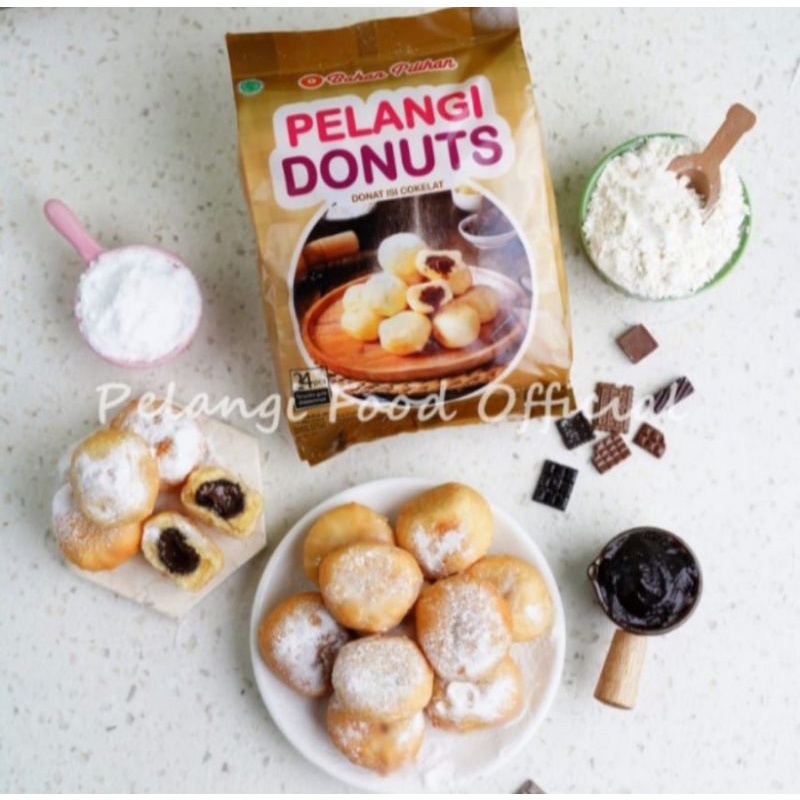 

PELANGI Donat isi coklat frozen isi 24 pcs donuts murah enak empuk