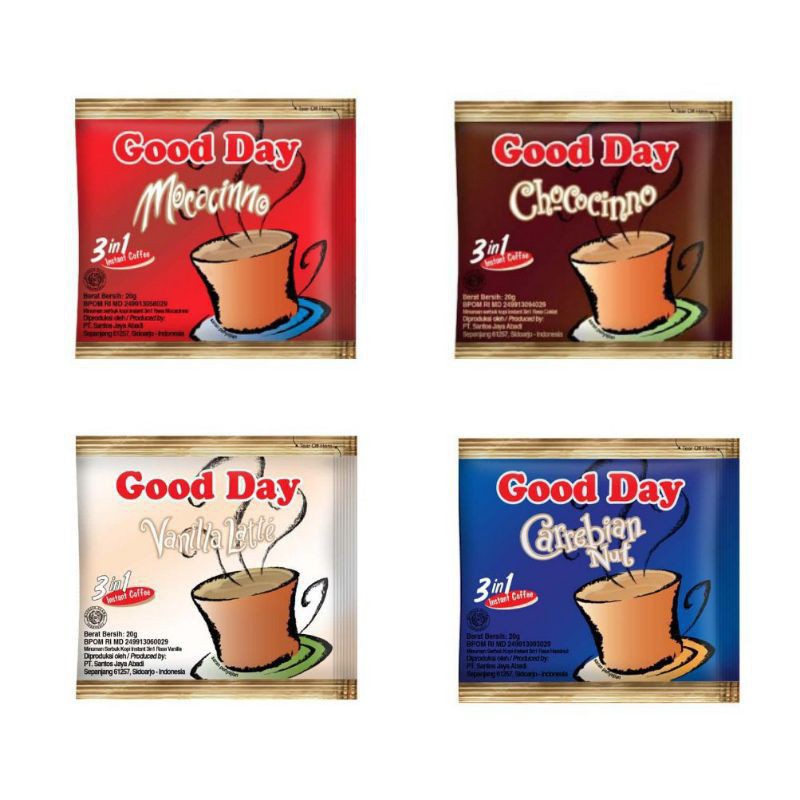 

good day 3in1 moccachino 20gr kopi good day isi 10 pcs