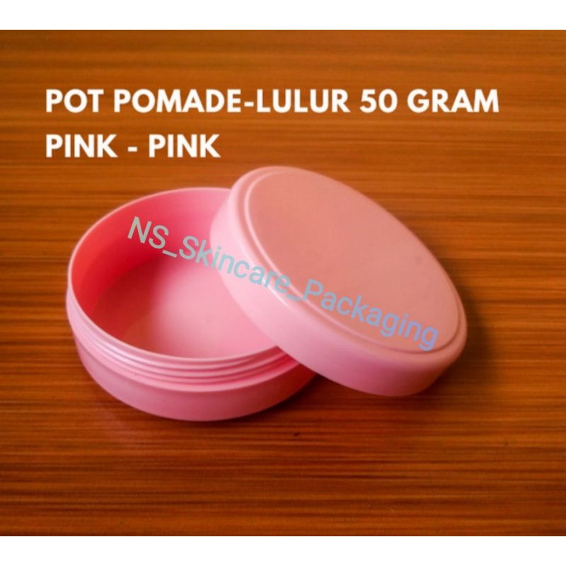 Pot lulur 50gr 50 gr pink pink / Pot lulur sekar jagat 50GR / Pot pomade 50 GR pink pink