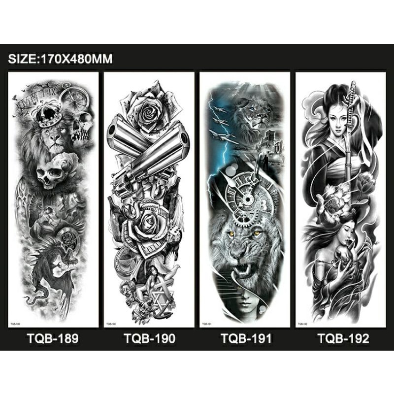 Tato Full Lengan/Full Arm Motif Keren