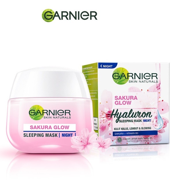 GARNIER SAKURA WHITE PINKISH GLOW SLEEPING MASK 50ML NIGHT | NIGHT CREAM BY AILIN